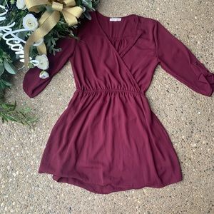 Juniors Maroon Dress